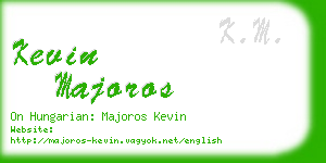 kevin majoros business card